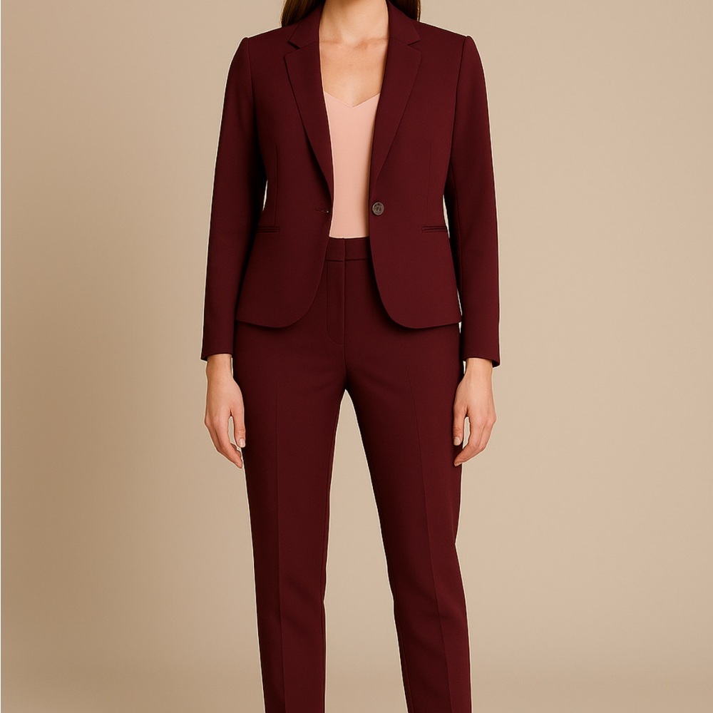 Tommy Hilfiger. Burgundy. Cheek. Women's Suit Set and baby it’s you 😍
